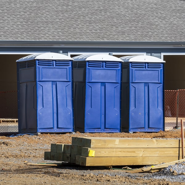 can i customize the exterior of the portable toilets with my event logo or branding in Akron Iowa